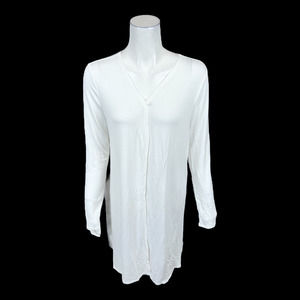 Soulgani Women's Active Bali Beach Babe Cardigan Top Solid White Small Size